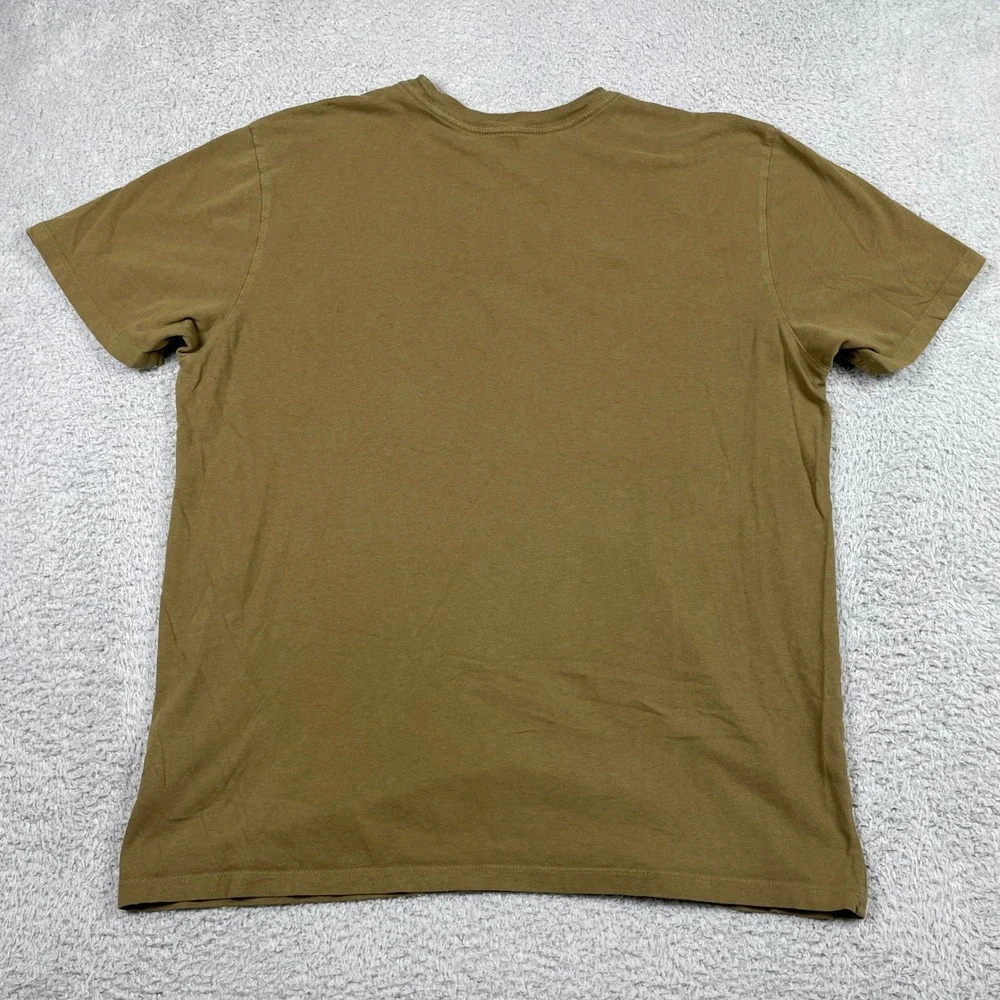 The North Face Half Dome Logo T-Shirt Mens Large Brown Short Sleeve Cotton